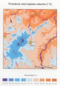 Teplota vzduchu na Brdech, podle L. Němce in Cílek,V., 2005